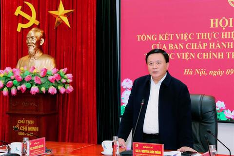 Đảng ủy Học viện Chính trị quốc gia Hồ Chí Minh tổ chức Hội nghị tổng kết việc thực hiện Nghị quyết số 18-NQ/TW