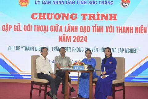 Sóc Trăng: Lãnh đạo tỉnh gặp gỡ, đối thoại với thanh niên năm 2024