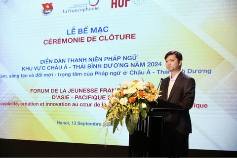 Bế mạc Diễn đàn Thanh niên Pháp ngữ khu vực Châu Á – Thái Bình Dương năm 2024