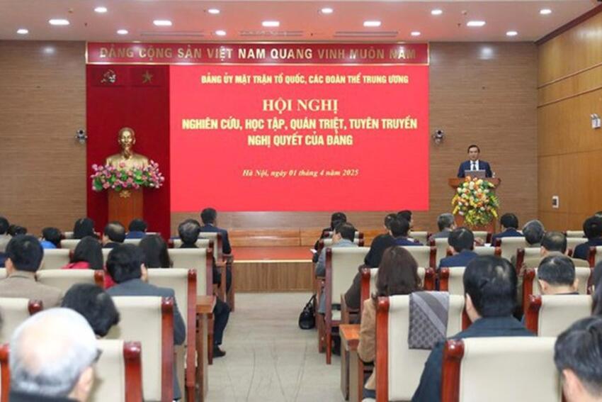 Chương trình hành động của Đảng ủy Mặt trận Tổ quốc, các đoàn thể Trung ương thực hiện Nghị quyết số 57-NQ/TW