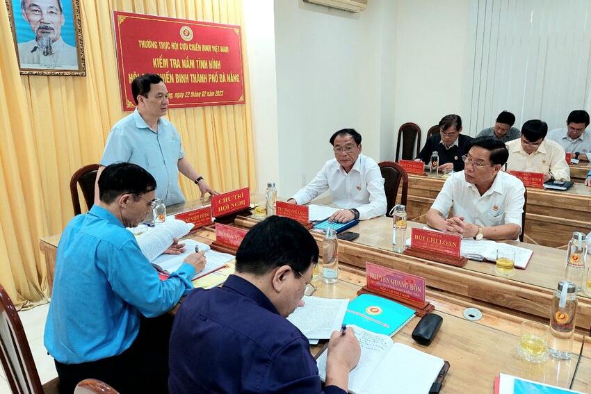 Trung ương Hội CCB Việt Nam làm việc với Hội CCB TP Đà Nẵng