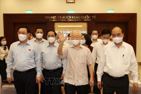 Tổng Bí thư Nguyễn Phú Trọng dự Hội nghị toàn quốc triển khai Chương trình hành động của Mặt trận Tổ quốc Việt Nam
