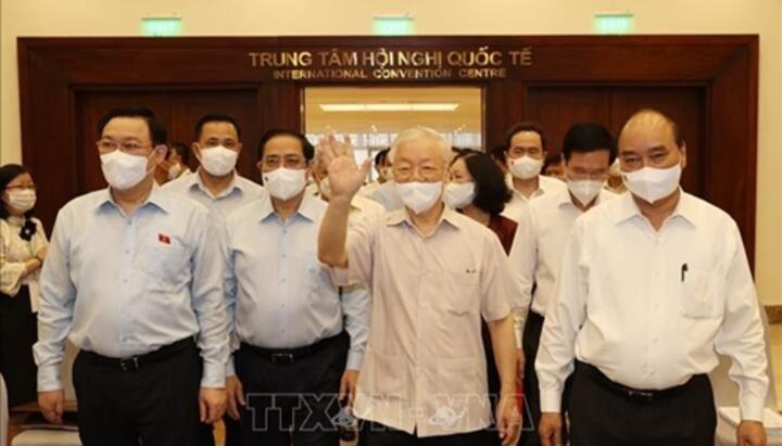 Tổng Bí thư Nguyễn Phú Trọng dự Hội nghị toàn quốc triển khai Chương trình hành động của Mặt trận Tổ quốc Việt Nam
