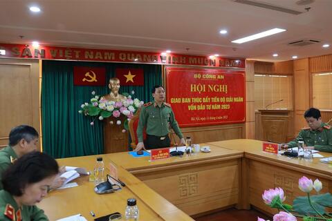Công an các địa phương khu vực phía Bắc đẩy nhanh tiến độ giải ngân vốn đầu tư năm 2023