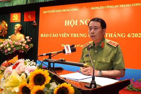 Đảng ủy Công an Trung ương và Ban Tuyên giáo Trung ương phối hợp tổ chức Hội nghị báo cáo viên Trung ương tháng 4/2023