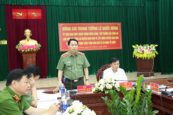 Xây dựng huyện Nam Đàn, tỉnh Nghệ An điển hình về phong trào toàn dân bảo vệ an ninh Tổ quốc