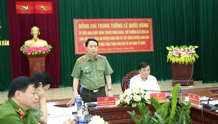 Xây dựng huyện Nam Đàn, tỉnh Nghệ An điển hình về phong trào toàn dân bảo vệ an ninh Tổ quốc
