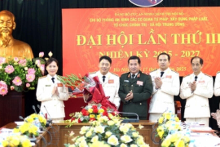 Đại hội điểm trong Đảng bộ Cục An ninh chính trị nội bộ