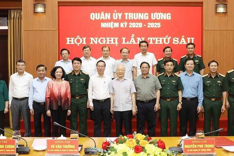 Tổng Bí thư Nguyễn Phú Trọng chủ trì Hội nghị Quân ủy Trung ương lần thứ 6