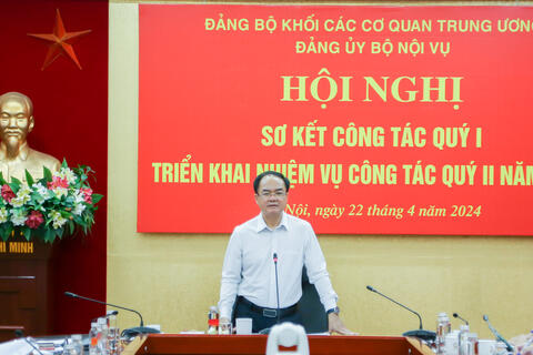 Đảng ủy Bộ Nội vụ: sơ kết công tác đảng Quý I và triển khai nhiệm vụ công tác Quý II năm 2024