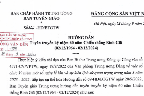 Đề cương tuyên truyền kỷ niệm 94 năm Ngày truyền thống công tác Dân vận của Đảng (15/10/1930 - 15/10/2024) và 25 năm Ngày Dân vận của cả nước (15/10/1999 - 15/10/2024)