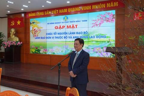 Gặp mặt chúc Tết nguyên lãnh đạo Bộ, Anh hùng lao động nhân dịp Tết Ất Tỵ 2025
