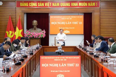 Ban Chấp hành Đảng bộ Bộ VHTTDL tổ chức Hội nghị lần thứ 22
