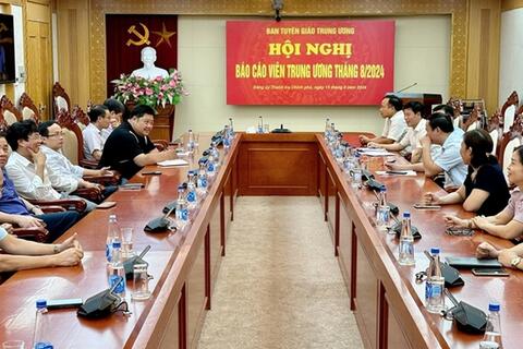 Hội nghị Báo cáo viên Trung ương tháng 8/2024
