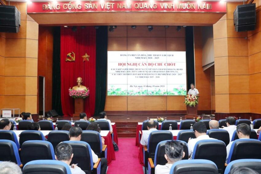 Đảng ủy Bộ VHTTDL kiện toàn Ban Chấp hành, giới thiệu bổ sung quy hoạch Ủy viên Ban Thường vụ và Uỷ ban kiểm tra Đảng ủy Bộ