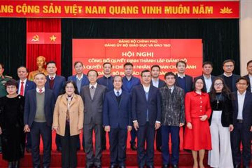 Công bố quyết định thành lập Đảng bộ Bộ GDĐT