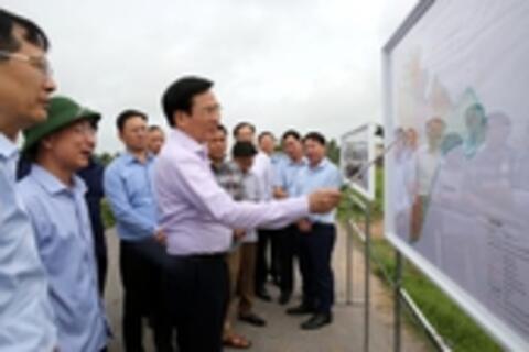 Đoàn công tác VPCP khảo sát thực tế, nắm bắt khó khăn, vướng mắc tại tỉnh Nam Định