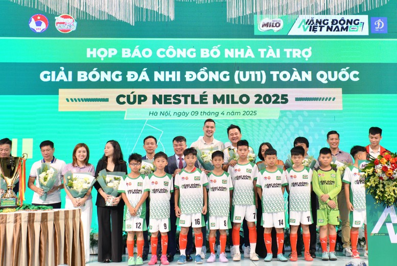 Nestlé MILO tiếp tục đồng hành cùng Giải Bóng đá nhi đồng toàn quốc 2025- Ảnh 1. Nestlé MILO tiếp tục đồng hành cùng Giải Bóng đá nhi đồng toàn quốc 2025- Ảnh 1.