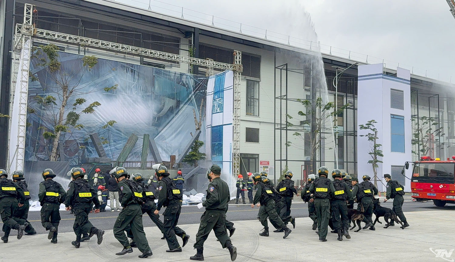 Tổng duyệt kiểm tra tính khả thi của việc bố trí đội hình, huy động lực lượng tham gia Diễn tập.