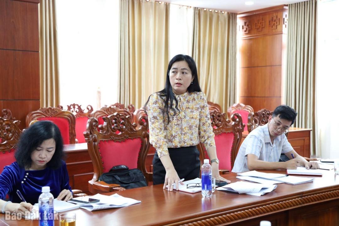 Văn phòng Ban nội chính Tỉnh ủy báo cáo thông tin.