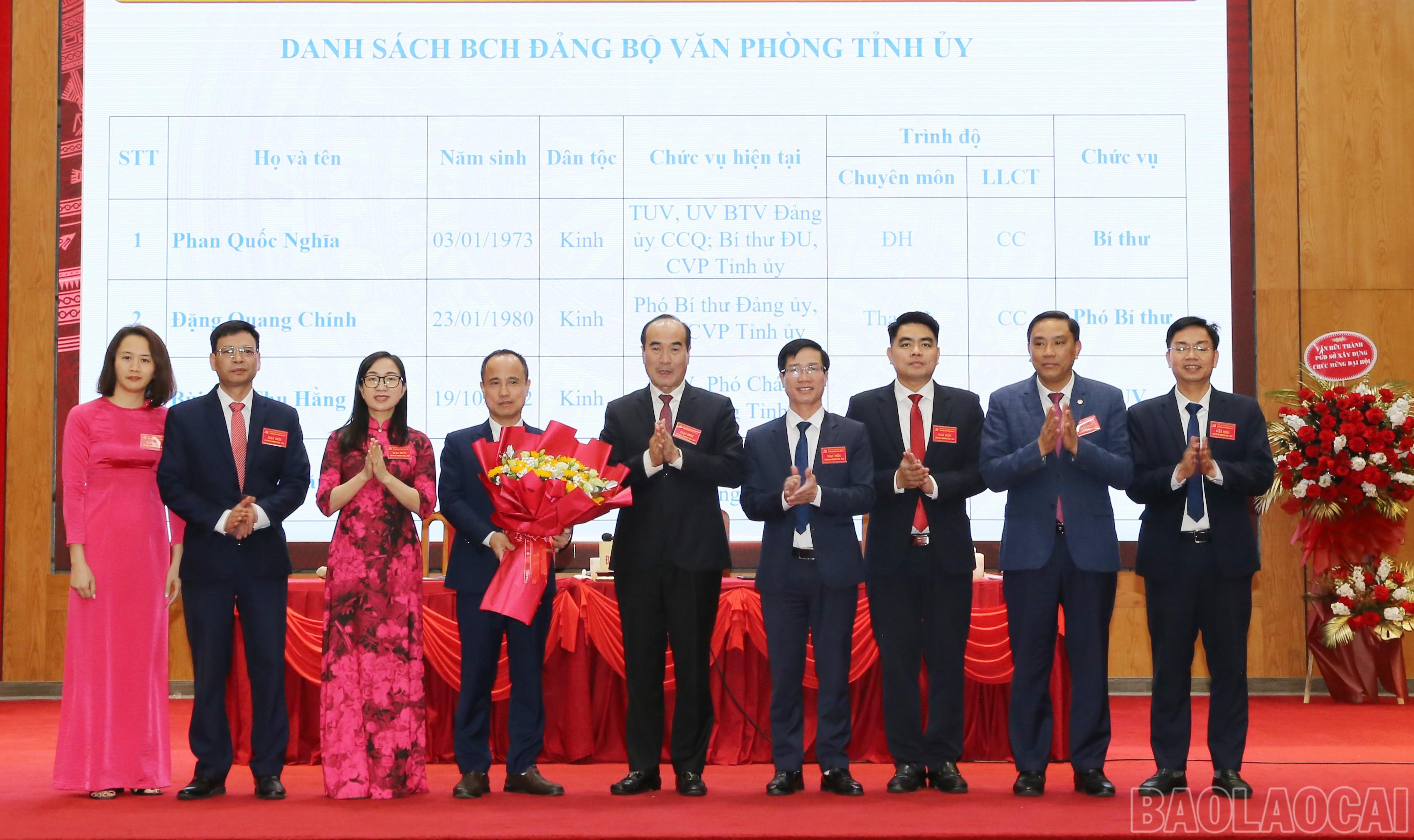 Ban Chấp hành Đảng bộ Văn phòng Tỉnh ủy khóa mới ra mắt đại hội. baolaocai-br_img-0566.jpg