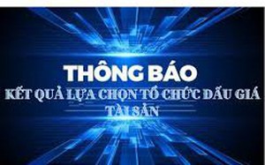 Thông báo tổ chức bán đấu giá tài sản- Ảnh 1. Thông báo kết quả lựa chọn tổ chức hành nghề đấu giá tài sản