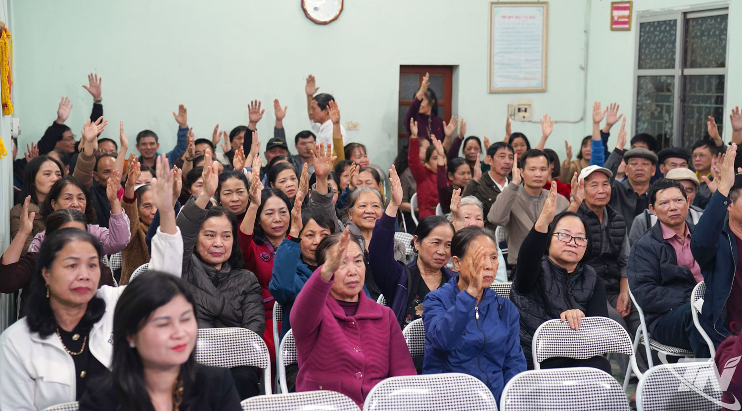 100% cử tri tổ dân phố 93 nhất trí giời thiệu 3 ứng cử viên Đại biểu HĐND các cấp, nhiệm kỳ 2026-2030