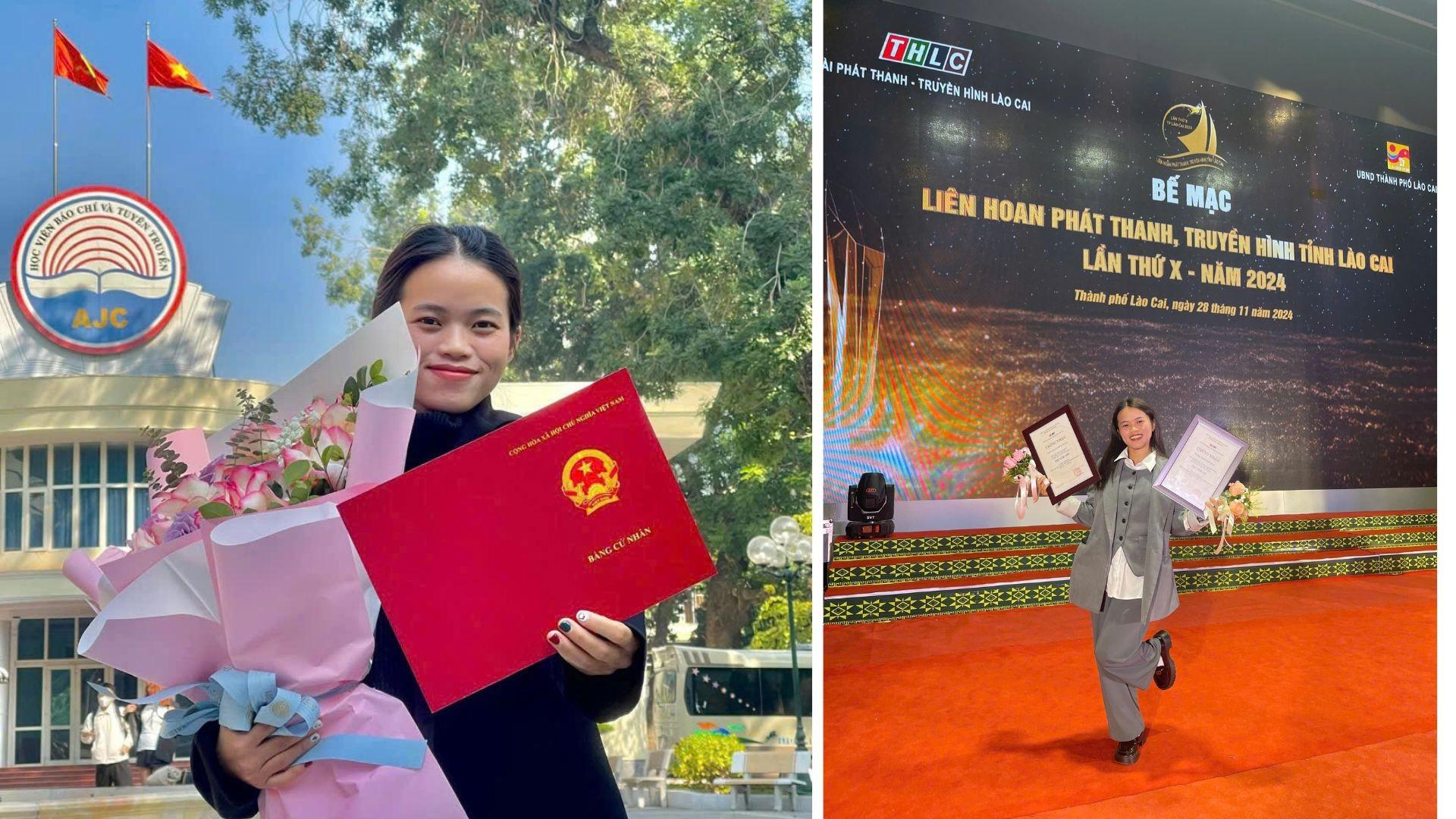 Cử nhân báo chí nay đã là cô phóng viên đa năng của Báo Lào Cai. 7.jpg