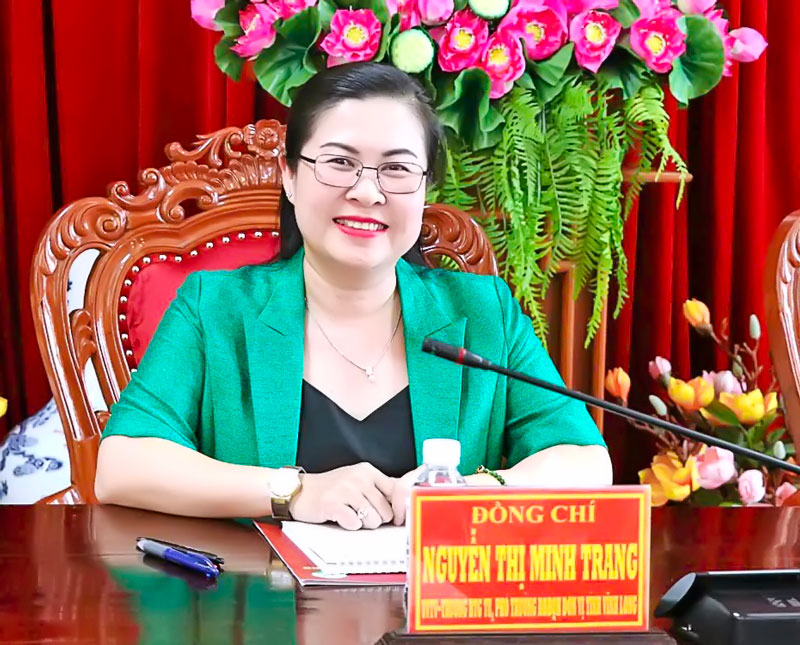Đồng chí Nguyễn Thị Minh Trang- Ủy viên Ban Thường vụ Tỉnh ủy, Trưởng Ban Tuyên giáo và Dân vận Tỉnh ủy, Phó Trưởng Ban Thường trực BCĐ 35 của Tỉnh ủy.  
