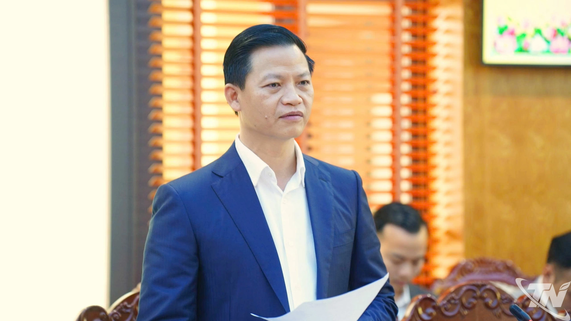 Đồng chí Vương Quốc Tuấn, Ủy viên ban Chấp hành Trung ương Đảng,Phó Bí thư Tỉnh ủy, Chủ tịch UBND tỉnh phát biểu kết luận buổi làm việc