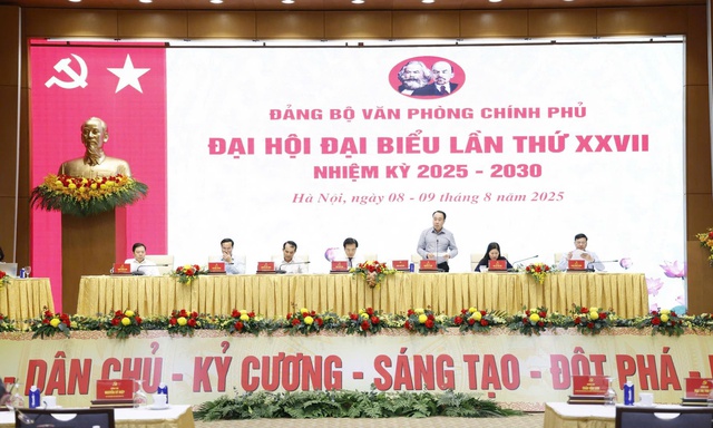 Khai mạc Đại hội đại biểu Đảng bộ Văn phòng Chính phủ nhiệm kỳ 2025-2030- Ảnh 1. Khai mạc Đại hội đại biểu Đảng bộ Văn phòng Chính phủ nhiệm kỳ 2025-2030- Ảnh 1.