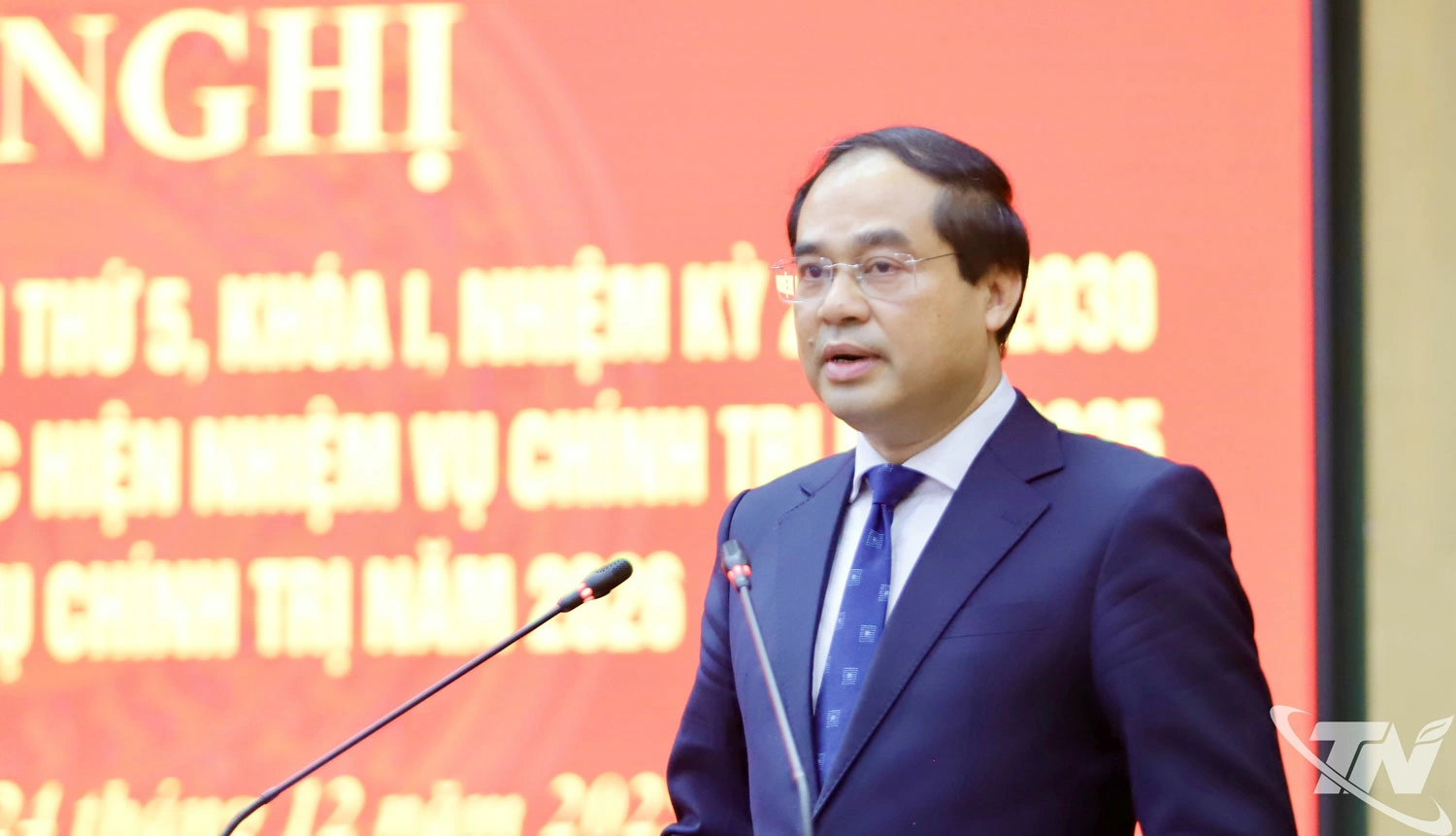 Đồng chí Trịnh Xuân Trường, Bí thư Tỉnh ủy, kết luận Hội nghị.