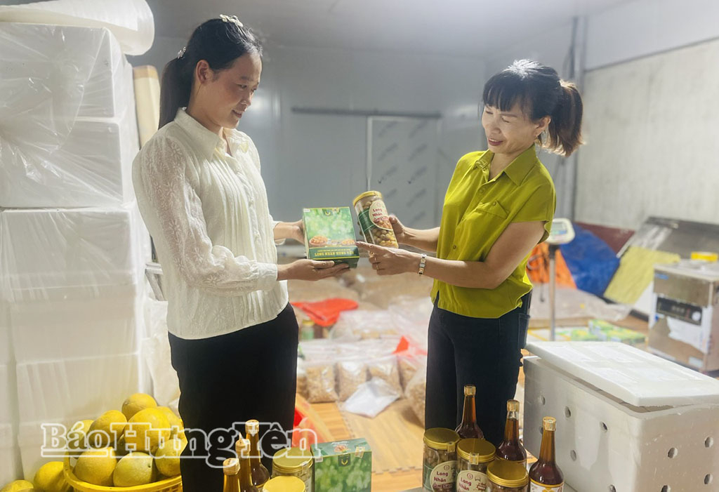 Sản phẩm OCOP của HTX Nông nghiệp Minh Tiến, xã Tiên Tiến.