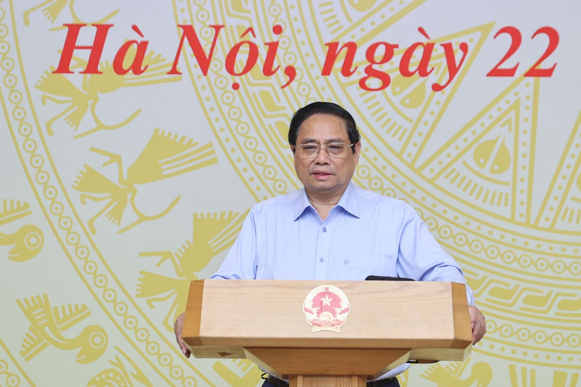 Thủ tướng Chính phủ Phạm Minh Chính phát biểu chỉ đạo tại Hội nghị.