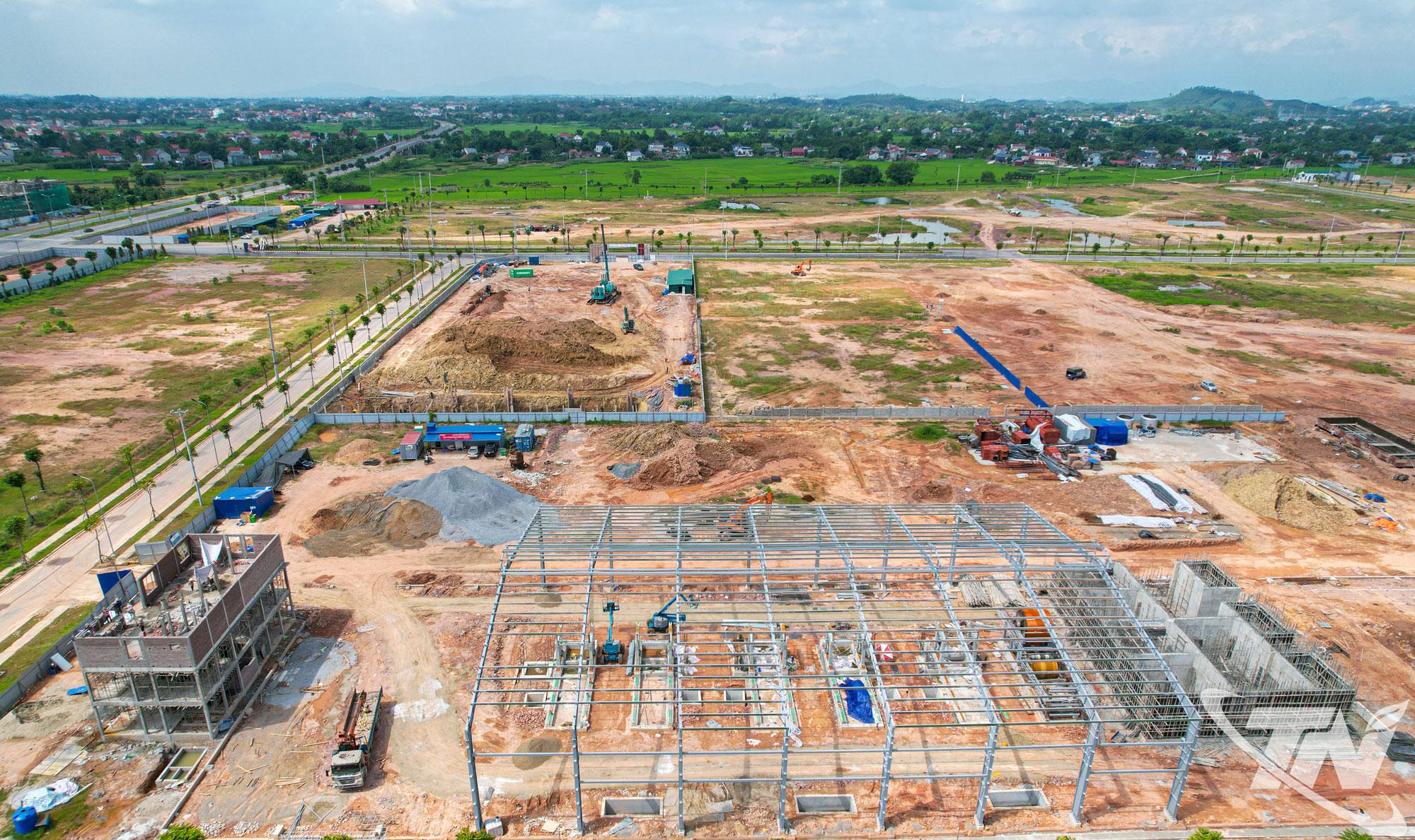 Cụm công nghiệp Hạnh Phúc - Xuân Phương đang được đẩy nhanh tiến độ xây dựng hạ tầng.