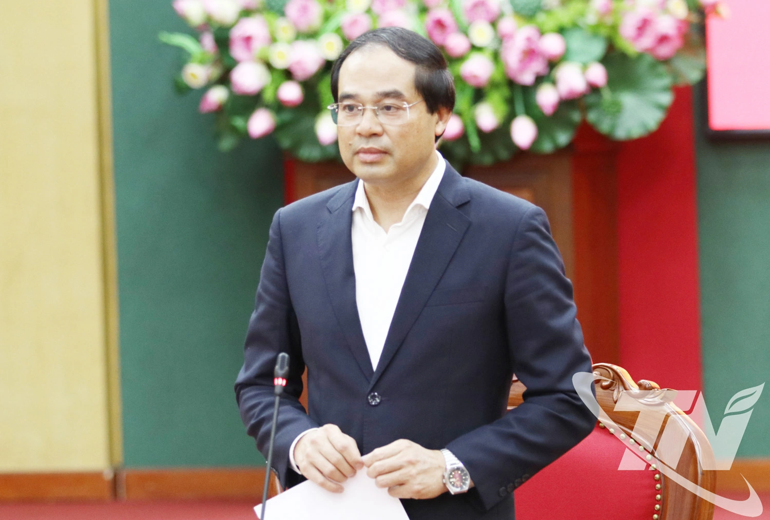 Đồng chí Trịnh Xuân Trường, Bí thư Tỉnh ủy phát biểu kết luận Phiên họp.