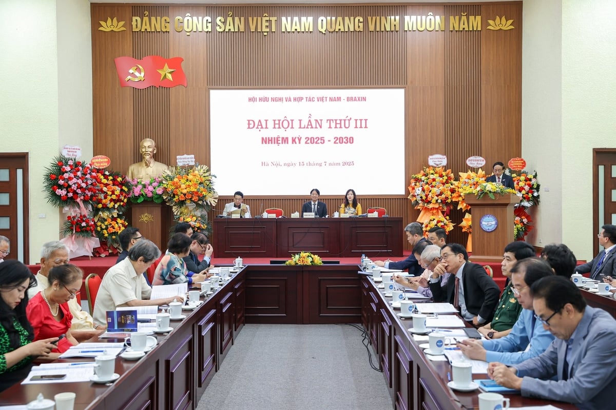 Hội hữu nghị và hợp tác Việt Nam - Brazil tổ chức Đại hội đại biểu toàn quốc lần thứ III, nhiệm kỳ 2025 - 2030. Ảnh: Đinh Hòa.