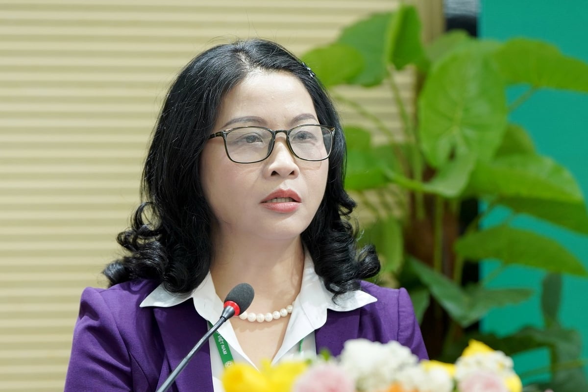 GS.TS Nguyễn Thị Lan: 'Phát triển nông nghiệp xanh, sinh thái và thích ứng với biến đổi khí hậu là một lựa chọn chiến lược mang tính tất yếu'. Ảnh: Bảo Thắng.