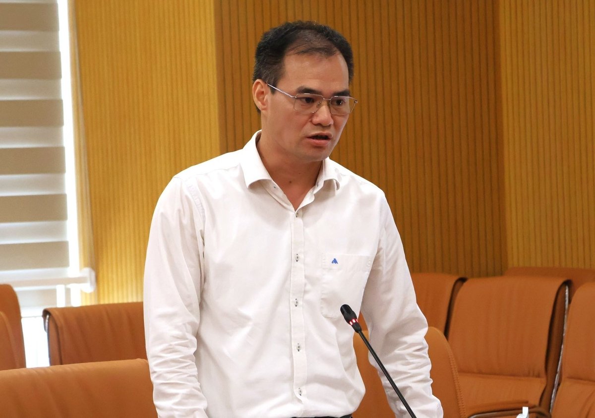 Ông Phan Thành Công, Phó trưởng Ban Tuyên giáo Dân vận Đảng ủy Bộ Nông nghiệp và Môi trường thông tin về các nội dung tuyên truyền trước, trong và sau đại hội. Ảnh: Trung Nguyên.