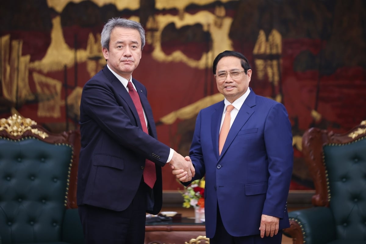 Thủ tướng Phạm Minh Chính tiếp ông Masayuki Omoto, Tổng Giám đốc Tập đoàn Marubeni (Nhật Bản). Ảnh: VGP.