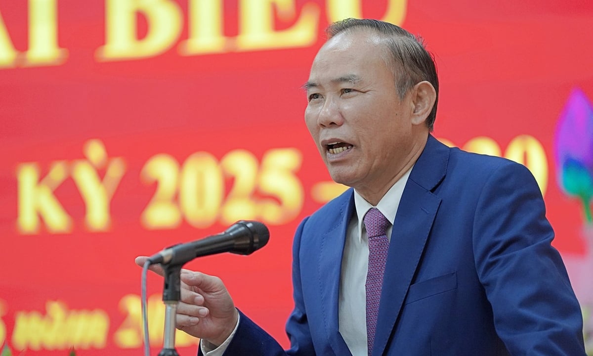 Thứ trưởng Bộ NN-MT Phùng Đức Tiến phát biểu chỉ đạo đại hội. Ảnh: Bảo Thắng.
