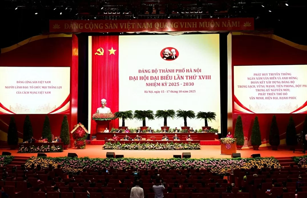 Đại hội đại biểu Đảng bộ thành phố Hà Nội khóa XVIII thành công tốt đẹp Đại hội đại biểu Đảng bộ thành phố Hà Nội khóa XVIII thành công tốt đẹp