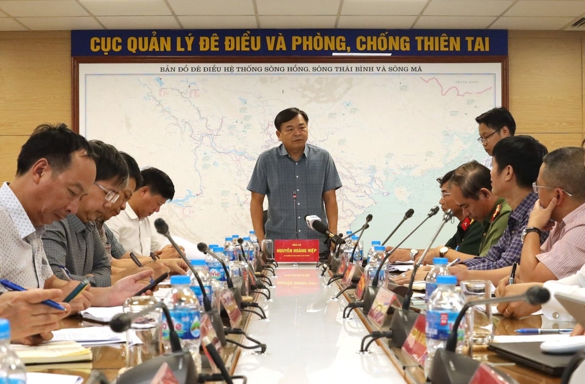 Thứ trưởng Bộ Nông nghiệp và Môi trường Nguyễn Hoàng Hiệp chỉ đạo tại cuộc họp. Ảnh: Ngọc Hà.