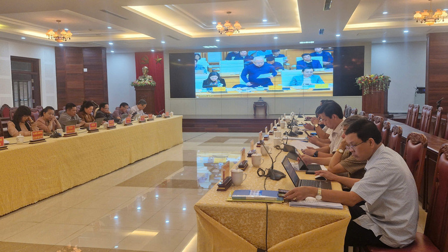 Quang cảnh phiên họp tại điểm cầu Gia Lai. Ảnh: Vĩnh Hoàng z6350531468806-e74ae9f35e4a9bcd0b310a7552a67253.jpg