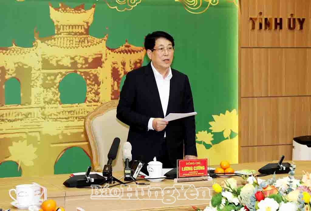 Chủ tịch nước Lương Cường, Trưởng Đoàn kiểm tra phát biểu chỉ đạo tại hội nghị