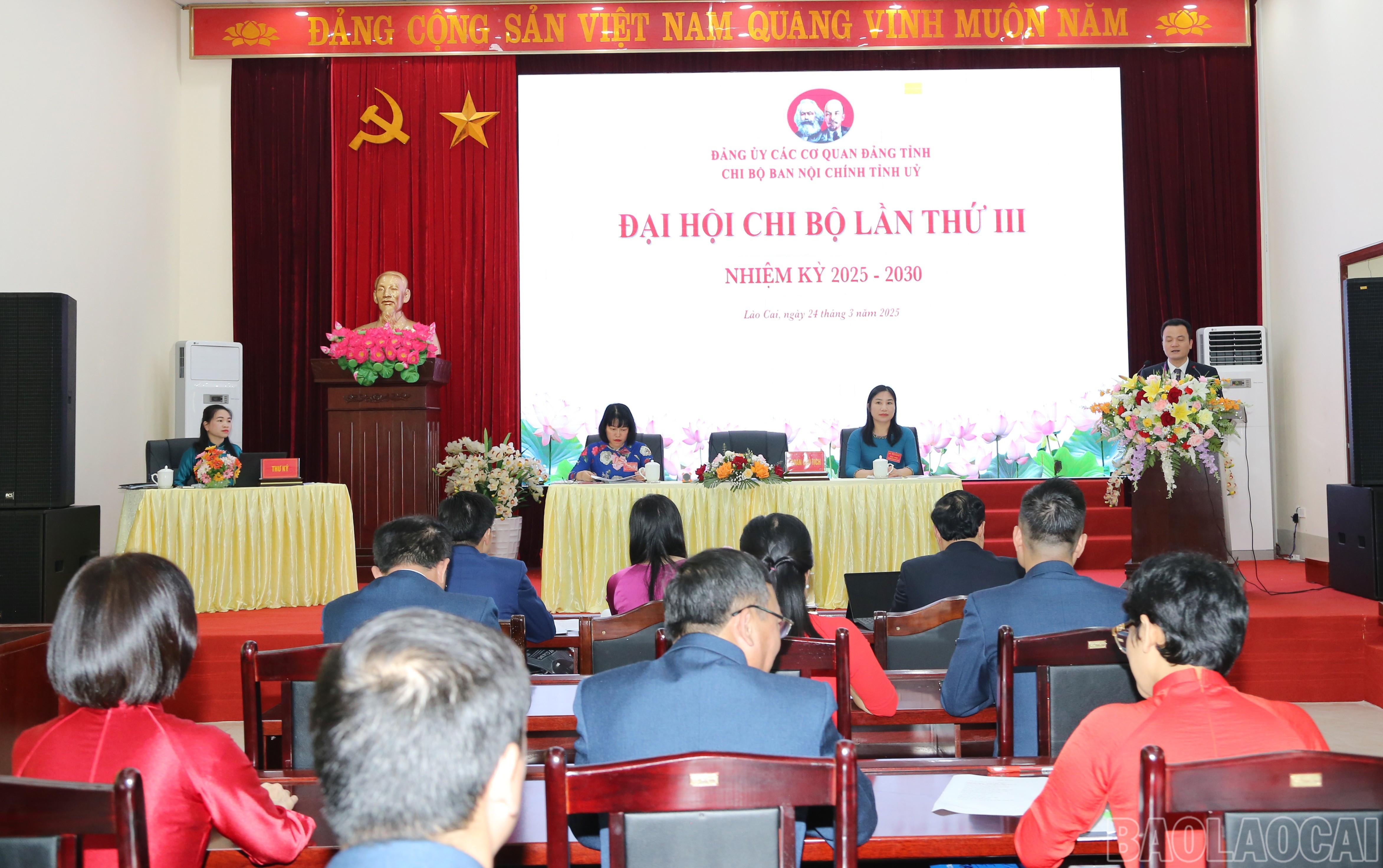 Đại hội Chi bộ Ban Nội chính Tỉnh ủy lần thứ III. baolaocai-br_img-9725-4997.jpg