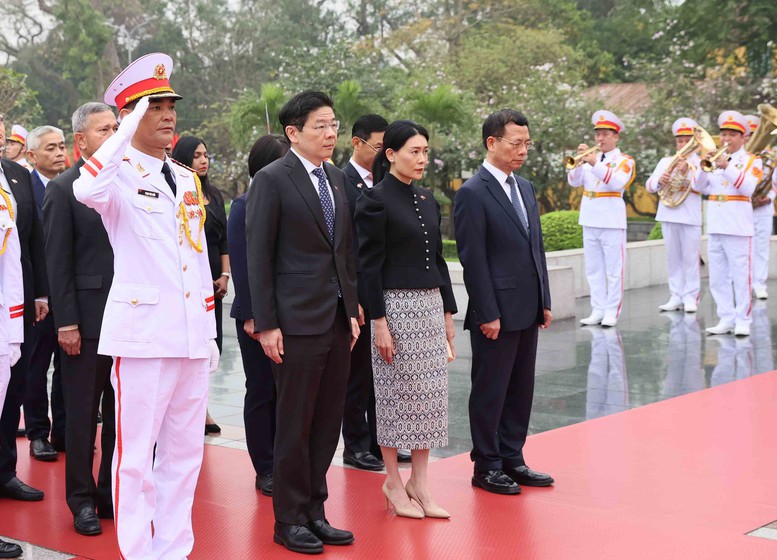 Thủ tướng Phạm Minh Chính chủ trì Lễ đón Thủ tướng Singapore thăm chính thức Việt Nam- Ảnh 10.