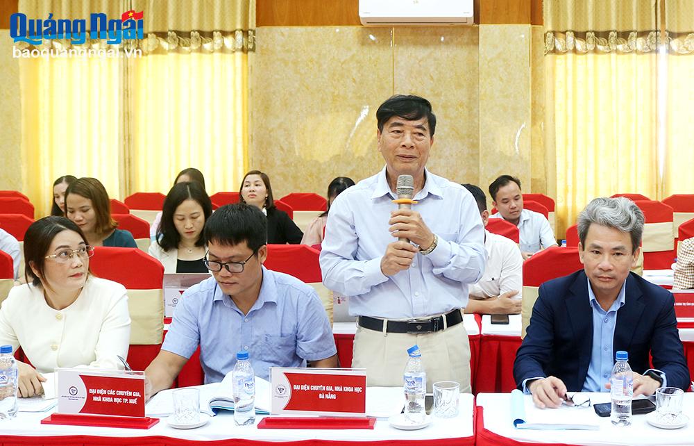 Đại diện các nhà khoa học tham gia thảo luận tại hội thảo. 