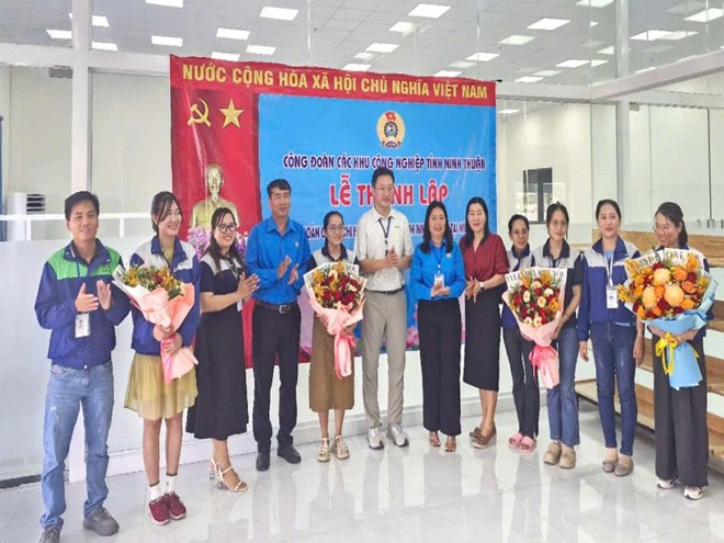 Gần 2.500 lao động doanh nghiệp FDI tại Ninh Thuận gia nhập Công đoàn