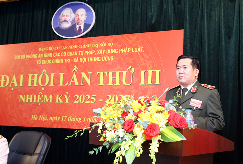 Đại hội điểm trong Đảng bộ Cục An ninh chính trị nội bộ -0